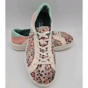 Hey Dude Pink and Mint Leopard Sneakers